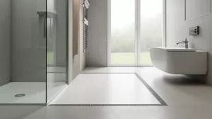 Brodzik posadzkowy z odpływem liniowym