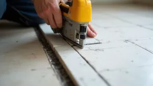 Cięcie płytek pod odpływ liniowy