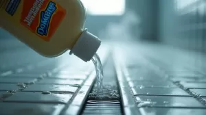 czy do odpływu liniowego można wlać domestos