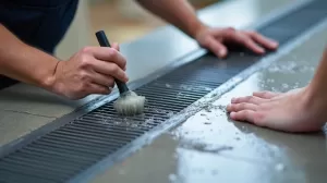 Czyszczenie odpływu liniowego Viega