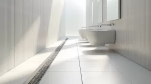 Odpływ liniowy przed czy po wylewkach